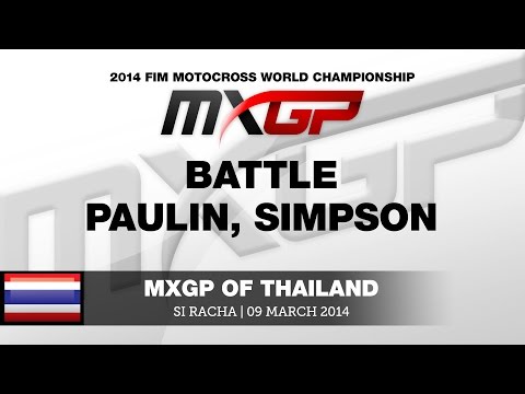 MXGP of Thailand 2014 Paulin after Simpson - Motocross