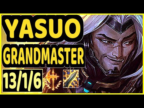 RIKARA (YASUO) vs KOG'MAW - 13/1/6 KDA BOTTOM ADC GAMEPLAY - NA Ranked GRANDMASTER