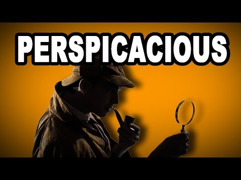 Learn English Words: PERSPICACIOUS - Meaning, Vocabulary with Pictures and Examples