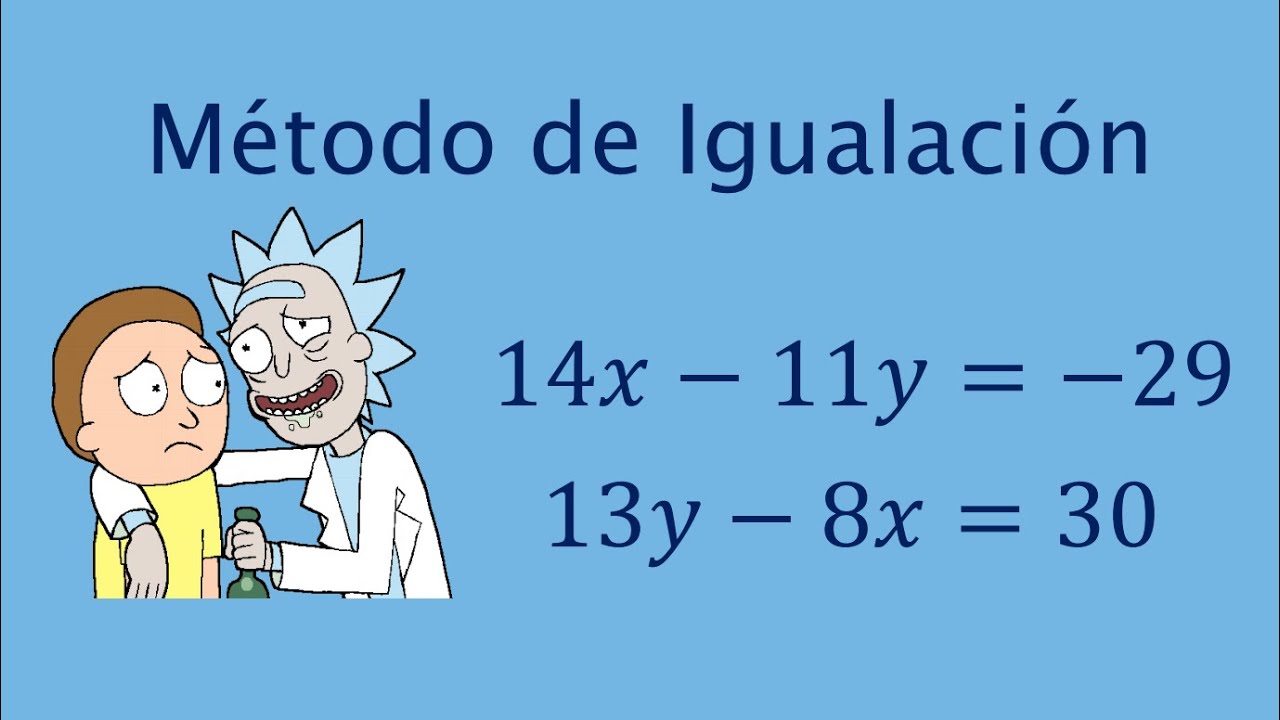 Sistema de ecuaciones lineales 2x2 - Método de Igualación - Rivera