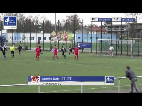 A-Junioren - SV Waldhof Mannheim vs. Offenburger FV 1-1 - Jannis Kalt (ET)