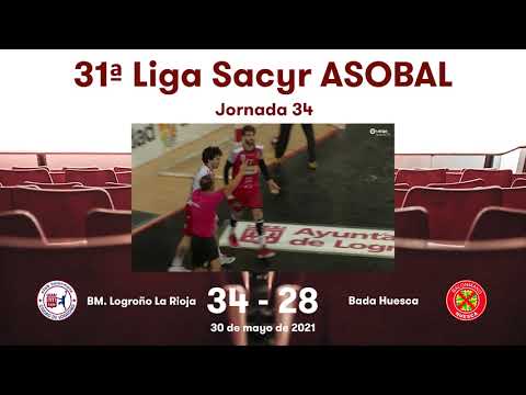 31ª Liga Sacyr ASOBAL J34: BM. Logroño La Rioja - Bada Huesca 34-28
