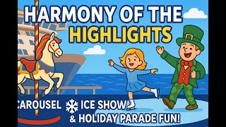 Harmony of the Seas Highlights 🎠❄️ | Carousel, Ice Show & Holiday Parade Fun!