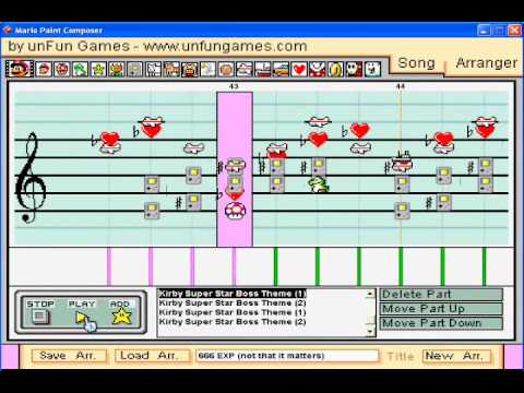 Mario Paint: Boss Theme - Kirby Super Star