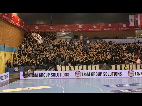 Navijanje Grobara na utakmici: RK Partizan - Nexe (25.11.2025.)