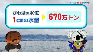 びわ湖の水位を見てきた