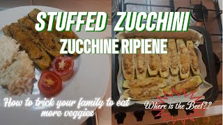 STUFFED ZUCCHINI - Stuff your family with veggies!!