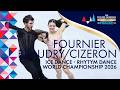 FOURNIER BEAUDRY CIZERON FRA Ice Dance Rhythm Dance World Championships 2026 FigureSkating