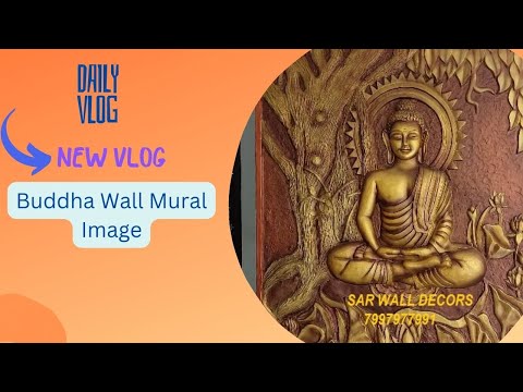Buddha wall mural art