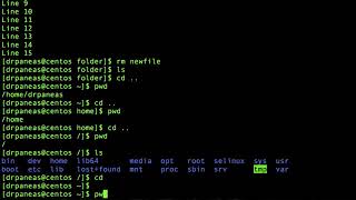 Create, Copy, Rename, Move, Delete files and folders in Linux terminal