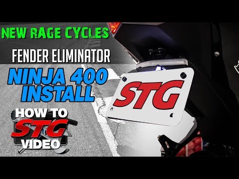 New Rage Cycles 2018-2023 Kawasaki Ninja 400 Fender Eliminator | Sportbike Track Gear