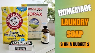 Homemade Laundry Soap for Less Than $0.04 a Load ~ Budget-Friendly & Easy!
