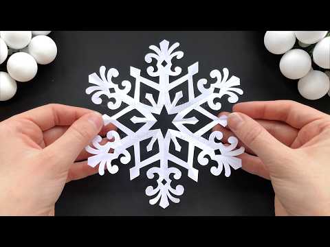 Schneeflocken basteln mit Papier ❄ Leichte Weihnachtsdekoration