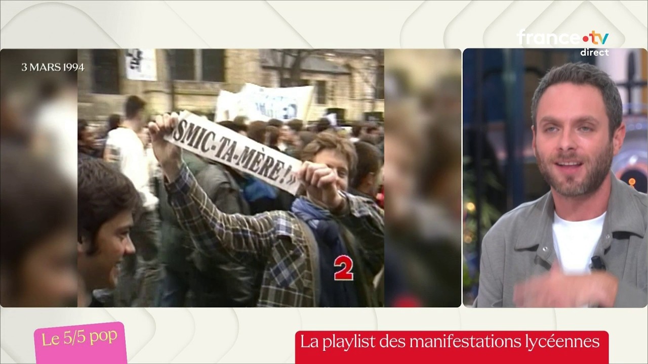 La playlist des manifestations lycéennes - Le 5/5 Pop de Louis Amar