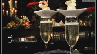 Camarones y champaña