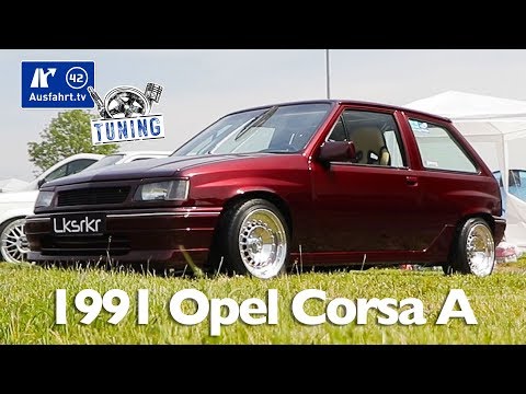 1991 Opel Corsa A inkl. Sound-Check und Carporn - Ausfahrt.tv Tuning - Oschersleben 2019