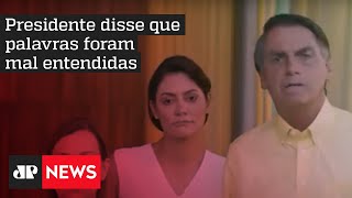 Em vídeo, Bolsonaro pede desculpas a venezuelanas ao lado de Michelle
