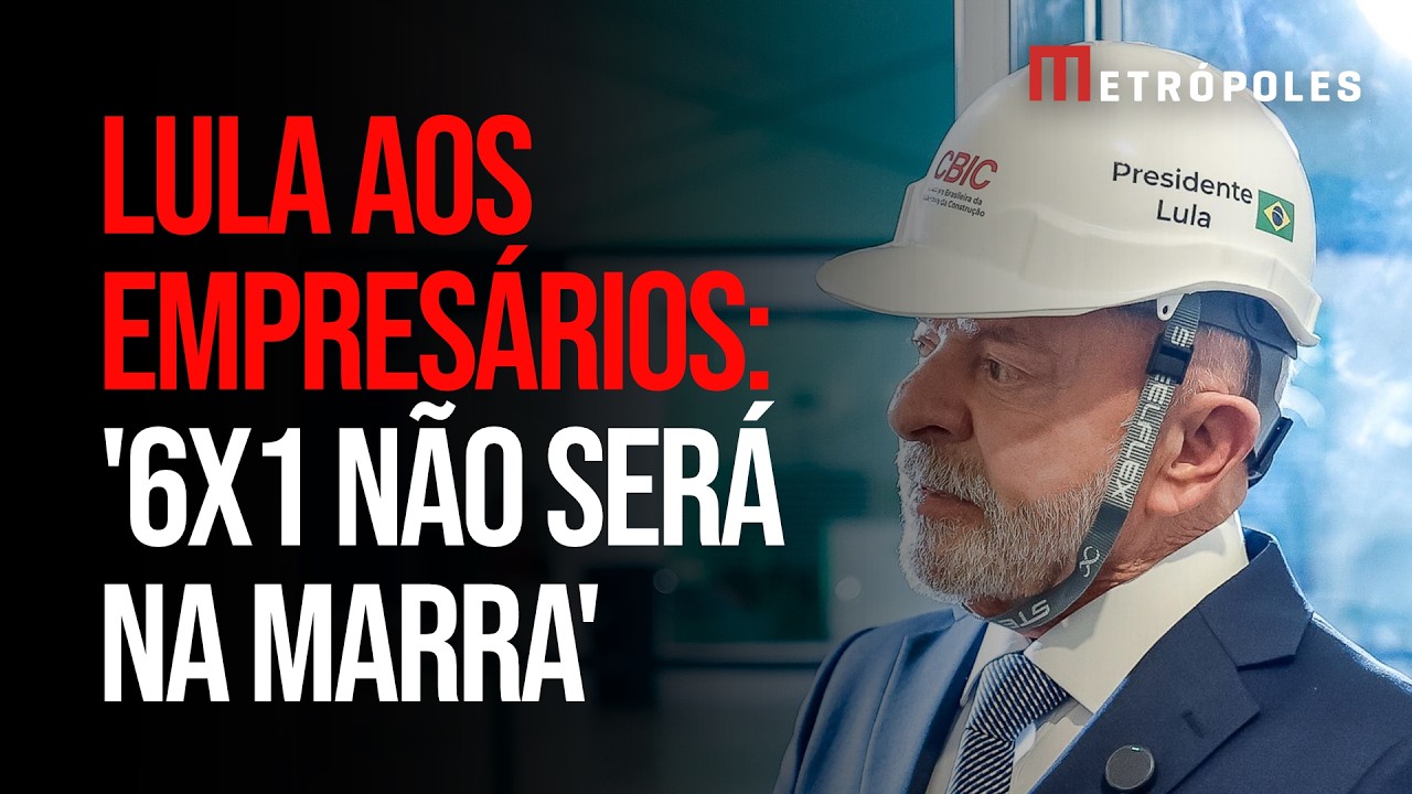 Lula defende a empresários fim da 6x1: "Ninguém vai impor na marra"