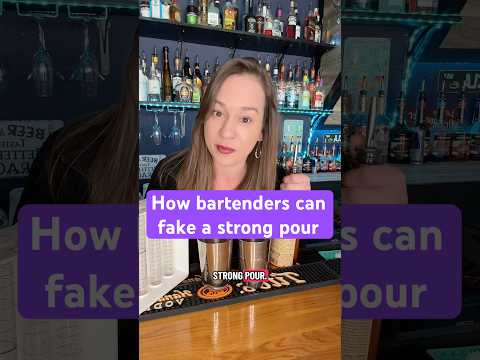 How Bartenders Fake a Strong Pour (Bartender trick explained)