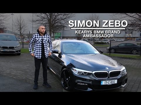 Simon Zebo driving his new BMW 5 Series - Kearys BMW