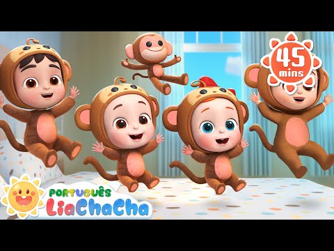 Cinco Macaquinhos | Canção de Animal | LiaChaCha em Português - Música Infantil & Canção Infantil