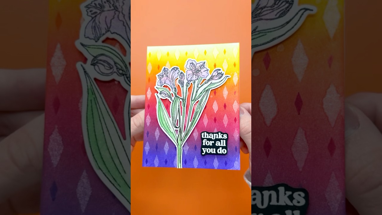 Make An EASY Thank You Card With Me In SECONDS!✨ ASMR Crafting #asmr #craft #diy