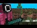 Squid Game With 456 Villagers HARDCORE MINECRAFT