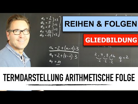 Wie berechne ich eine Arithmetische Folge in Termdarstellung? | Folgen | Reihen | rekursiv