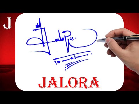 Jalora Name Signature Style - J Signature Style - Signature Style of My Name Jalora