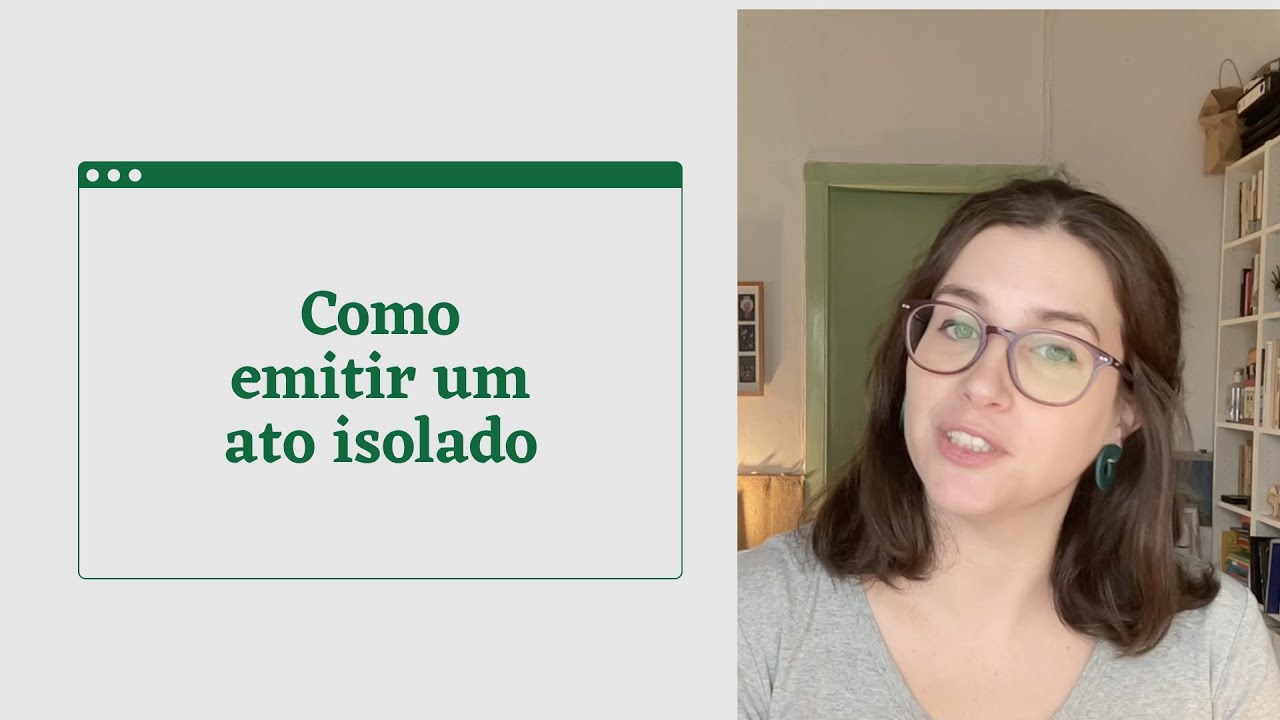 Como emitir um ato isolado