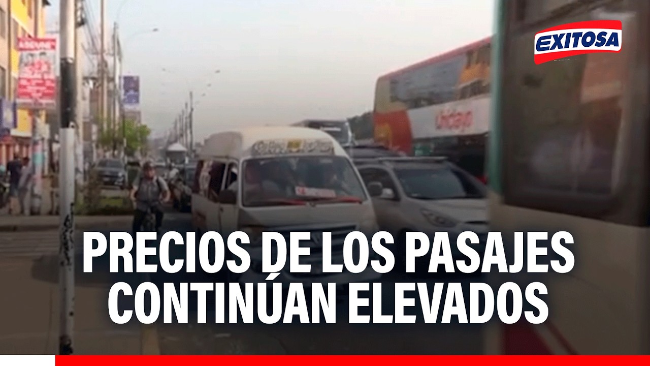 🔴🔵 Precios de los pasajes continúan elevados