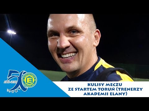 Kulisy meczu Start Toruń - trenerzy Akademii Elany