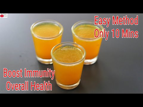 Turmeric Shots Recipe - How To Make Turmeric Shots - Boosts Immunity Overall Health | Skinny Recipes