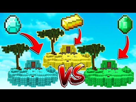ELMAS ADA VS ALTIN ADA VS ZÜMRÜT ADA! 😱 - Minecraft
