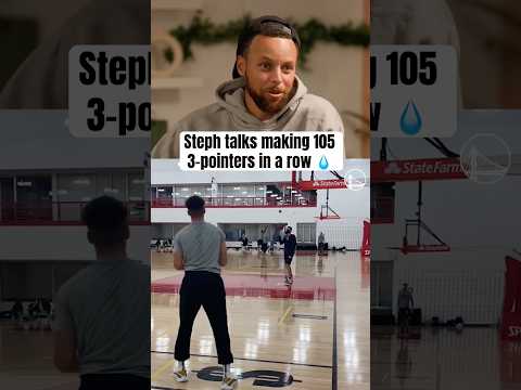 Steph on when he made 105 straight 3s 🤯 (via @Complex, @speedymorman, @warriors)