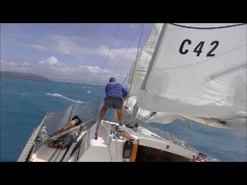 How to Reef a Jib Sailing Cruising the Barrier Reef