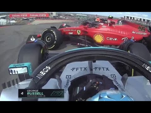 Russell And Sainz Crash (F1 United States GP 2022)