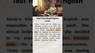 Test Your Real English Level | English Reading and Listening Practice #englishforbeginners #english