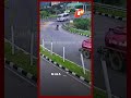 Miraculous Motorcyclist Comes Under Moving Bus Survives OTV News