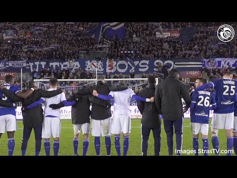 La communion après Racing-Nîmes Olympique