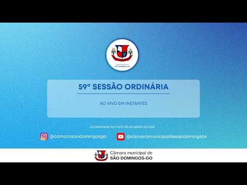Sessão Ordinária do dia 27/02/2026 da Câmara Municipal de São Domingos-GO, às 18:00 hs