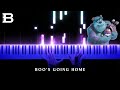 Boo S Going Home Piano Cover Monsters Inc