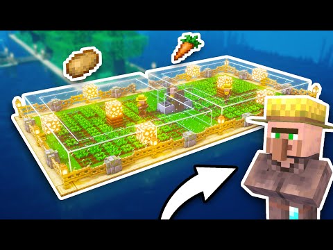 Minecraft Villager Crop Farm: Fully Automatic Tutorial 1.16