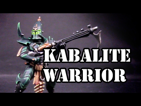 How to paint Dark Eldar Kabalite Warriors