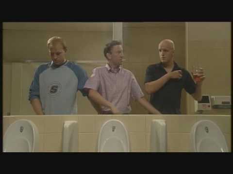 British Humor Urinal Skit