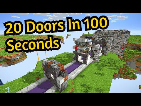 Minecraft 20 Doors in 100 Seconds (10K Special)