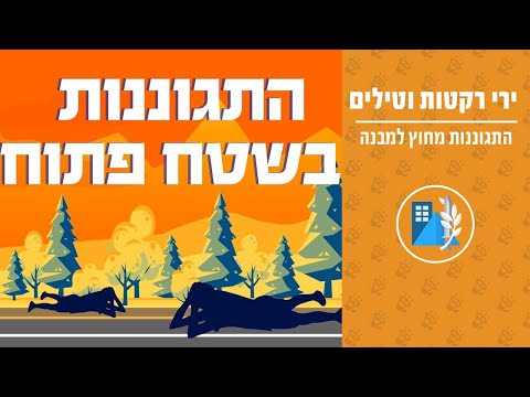 מה עושים כאשר נשמעת אזעקה ואנו בחוץ?