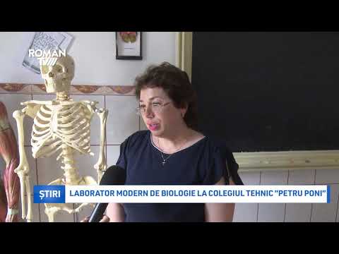 Laborator modern de biologie la Colegiul Tehnic „Petru Poni”