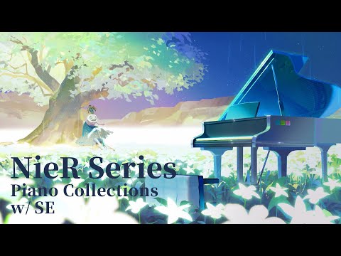 1 hour of Rainy Night Music 🌙 NieR Series Piano Collections w/ SE (Rain)