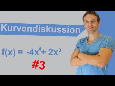 Kurvendiskussion von f(x)= -x^4+2x³ Teil 3 von 3 | Komplette Kurvendiskussion mit Aufgabe und Lösung